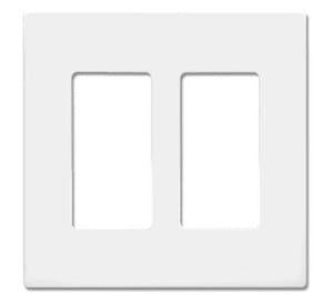 EATON 2-Gang Screwless Wall Plate