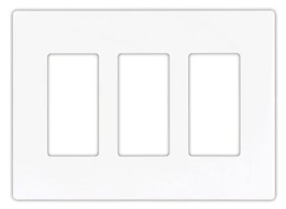 EATON 3-Gang Screwless Wall Plate