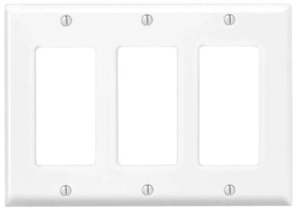 EATON 3 Gang Unbreakable Wall Plate