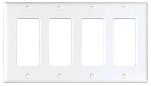 EATON 4 Gang Unbreakable Wall Plate