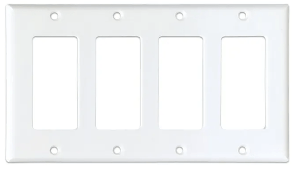 EATON 4 Gang Unbreakable Wall Plate